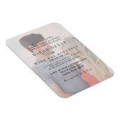 Paar foto overlay bruiloft uitnodiging magneet (Rechterzijde)