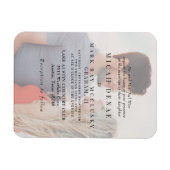 Paar foto overlay bruiloft uitnodiging magneet (Horizontaal)