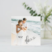 *~* Paar FOTO QR RSVP - AR6 Huwelijksuitnodiging Kaart (Staand voorkant)