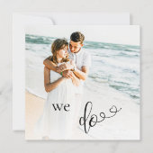 *~* Paar FOTO QR RSVP - AR6 Huwelijksuitnodiging Kaart (Voorkant)