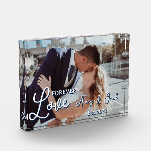 Paar Foto Romantisch w / Namen (Links)