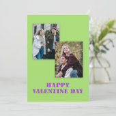 Paar Foto Valentijnsdag Kaart (Staand voorkant)