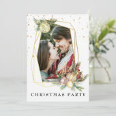 *~* Paar Foto van bedrijf AP20 Kerstfeest Kaart (Staand voorkant)