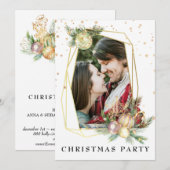 *~* Paar Foto van bedrijf AP20 Kerstfeest Kaart (Voorkant / Achterkant)