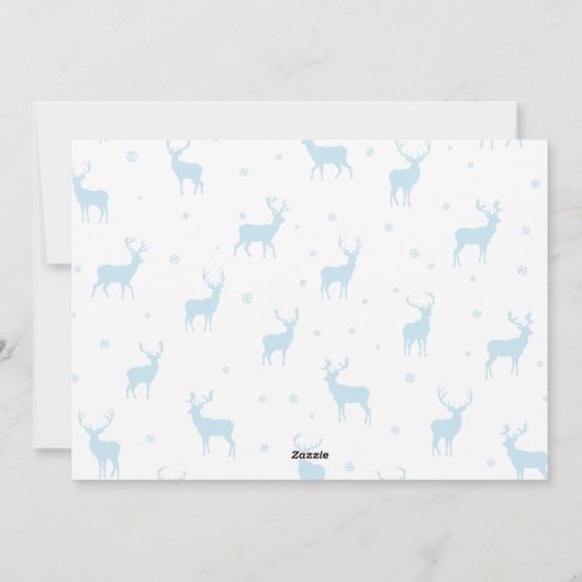 Paar foto van gehuwd en helder script feestdagenkaart (Achterkant)