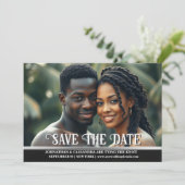 Paar foto verloving opslaan van de datum DIY Kaart (Staand voorkant)