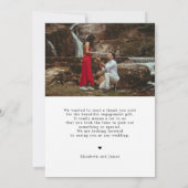 Paar Foto Verlovingsfeest Dank je kaart (Achterkant)