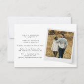 Paar Foto's Bruiloft Verloving Party Uitnodiging (Achterkant)