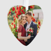 Paar foto's en jaarhart ornament (voorkant)