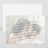 Paar Fotoscript Bruiloft Uitnodiging (Voorkant / Achterkant)