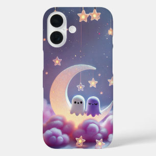Paar Geest op de Maan Ontwerp iPhone 16 Hoesje