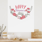 Paar Gift Happy Valentijnsdag Poster (Keuken)