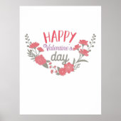 Paar Gift Happy Valentijnsdag Poster (Voorkant)
