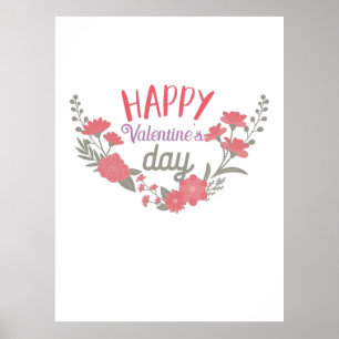 Paar Gift Happy Valentijnsdag Poster