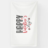 Paar Gift Happy Valentine Dag Spandoek (Verticaal)