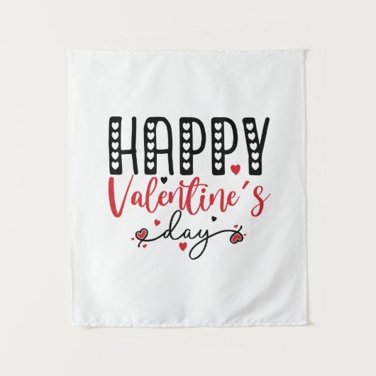 Paar Gift Happy Valentine Dag Wandkleed (Voorkant)