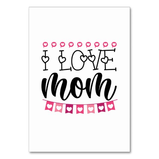 Paar Gift I Love mama Kaart (Voorkant)