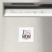 Paar Gift I Love mama Magneet (Insitu (Vaatwasser))