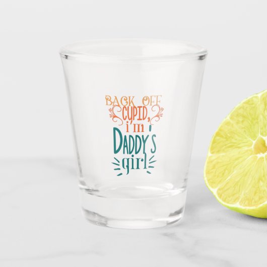 Paar Gift Ik ben papa Girl Shot Glas (Voorkant)