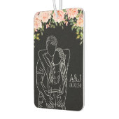 Paar Gift Jubileum Initiaal Naam Auto Luchtverfrisser (Links)