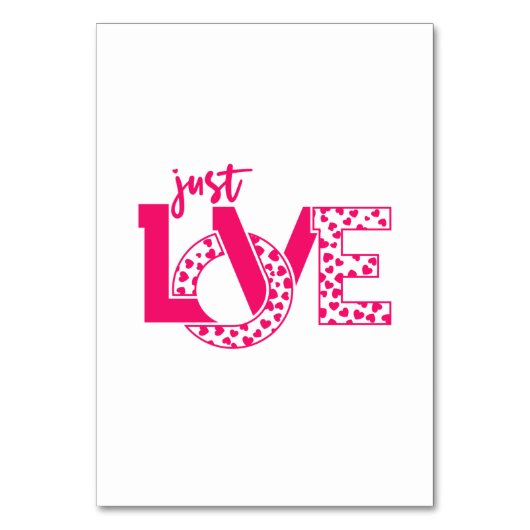 Paar Gift Just Love Kaart (Voorkant)