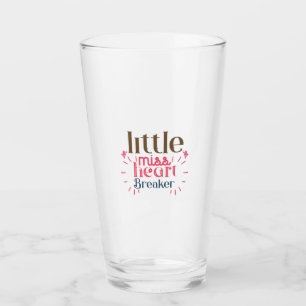 Paar Gift Little Miss Heart Glas