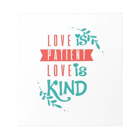 Paar Gift Love is aardig Notitieblok (Voorkant)