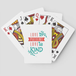 Paar Gift Love is aardig Pokerkaarten