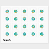 Paar Gift Love is de kast van Magic. Vierkante Sticker (Vel)