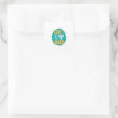 Paar Gift Love is de kast van Magic. Vierkante Sticker (Tas)