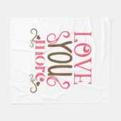 Paar Gift Love je nog meer Fleece Deken (Voorkant (Horizontaal))