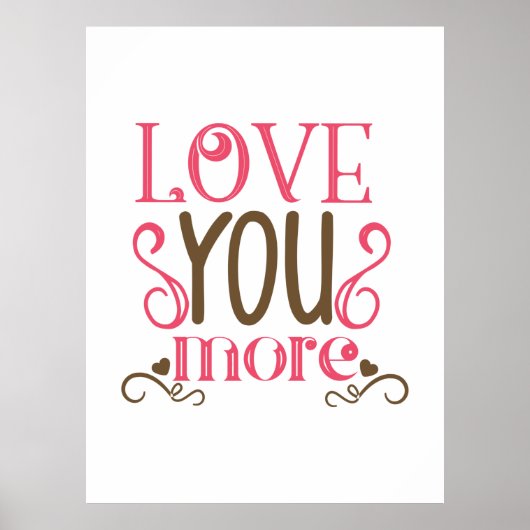 Paar Gift Love je nog meer Poster (Voorkant)