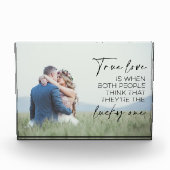 Paar Gift Ware Liefde is wanneer beide mensen denk Fotoblokken (Voorkant)