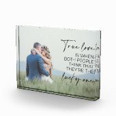 Paar Gift Ware Liefde is wanneer beide mensen denk Fotoblokken (Rechts)