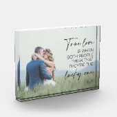 Paar Gift Ware Liefde is wanneer beide mensen denk Fotoblokken (Links)