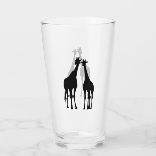 Paar Giraffe Glas (Achterkant)