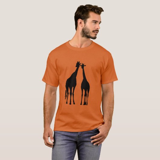 Paar Giraffe T-shirt (Voorkant volledig)