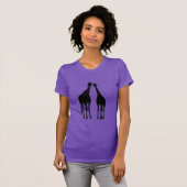 Paar Giraffe T-shirt (Voorkant volledig)