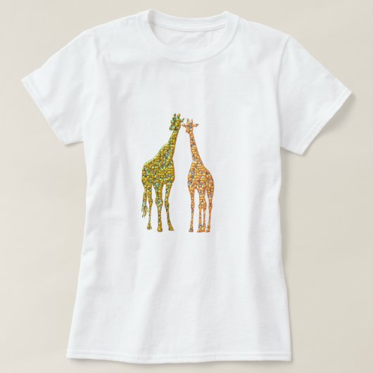 Paar Giraffe T-shirt (Design voorkant)