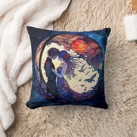 Paar Glas in lood Sierkussen (Deken)