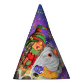 Paar Gnomes die vrolijk kerstlied zingen - Fun Feesthoedjes (Rechts)