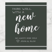 Paar goed met aangepast wijnlabel wijn etiket (Enkel label)