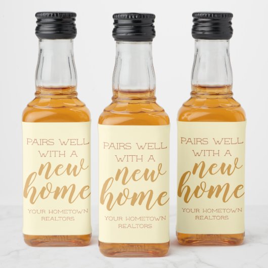 Paar goed met aangepaste vloeistof likeurfles etiket (Flessen)