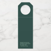 Paar goed met een polaire vortex grappige winterwi flessenhanger (Achterkant)