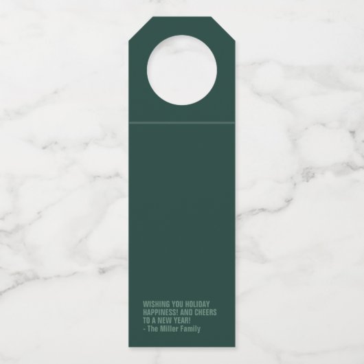 Paar goed met een polaire vortex grappige winterwi flessenhanger (Achterkant)