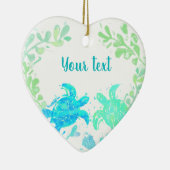 Paar Holiday of Holiday Wedding Favor Keramisch Ornament (Rechts)