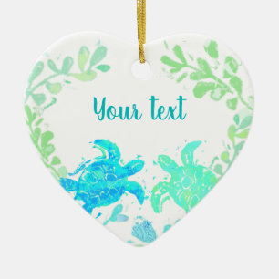 Paar Holiday of Holiday Wedding Favor Keramisch Ornament