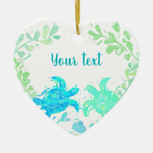 Paar Holiday of Holiday Wedding Favor Keramisch Ornament (Voorkant)