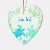Paar Holiday of Holiday Wedding Favor Keramisch Ornament (Links)