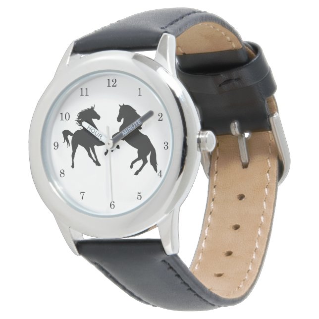 Paar Horse Watch -  Horloge (Gekanteld)